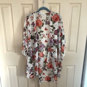 Emory Park Caley Open Kimono Off-White 1X